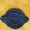 crochet oval coaster pattern