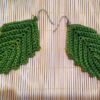 crochet leaf earrings pattern