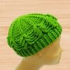 Crochet Green Beanie Hat Pattern