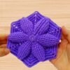 Crochet Purple Hexagon Motif