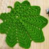 Crochet Large Leaf Coaster Pattern