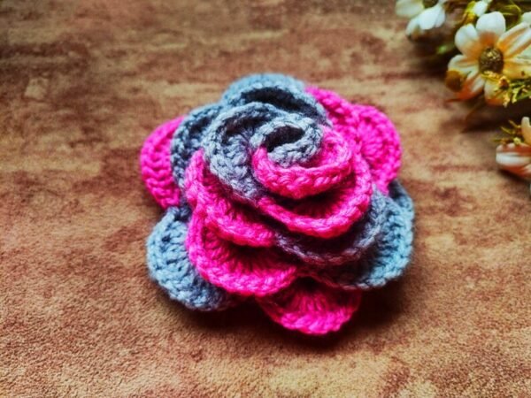 crochet 3D flower Pattern