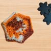 Crochet Hexagon Brown Motif Pattern