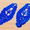 crochet leaf earrings pattern