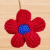 Crochet 3D Flower Keychain Pattern