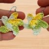 crochet flower earrings pattern