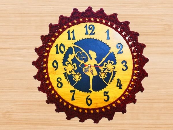 crochet clock frame pattern