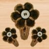 Crochet Flower Hair Clip Pattern