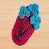 Cochet Flower Hair Clip Pattern