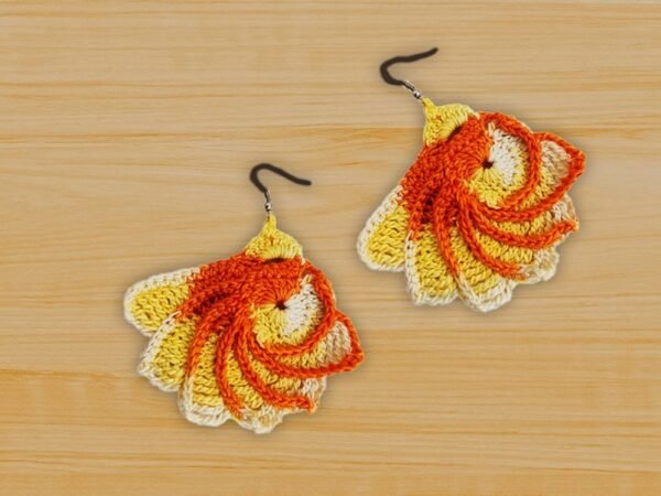 Crochet Oyster Earrings Pattern