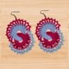 Crochet Two Circles Earrings Pattern