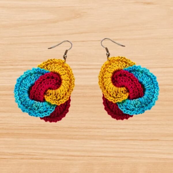 Crochet Circle Earrings Pattern