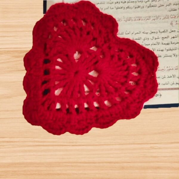 Crochet Heart Bookmark Pattern