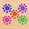 Crochet Round Floral Motif Pattern