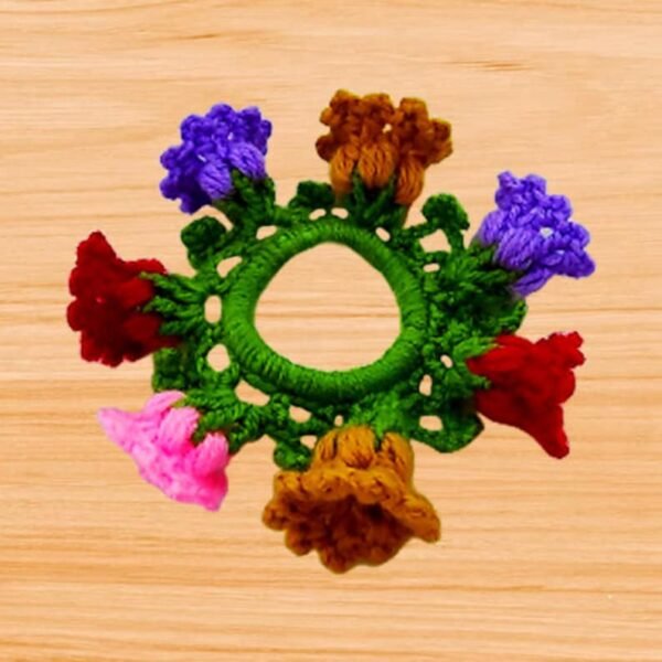 Crochet Lotus Scrunchie Pattern Crochet Lotus Scrunchie Pattern