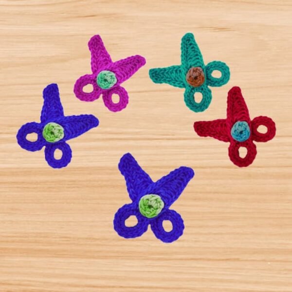 Crochet Scissors Hair Clip Pattern