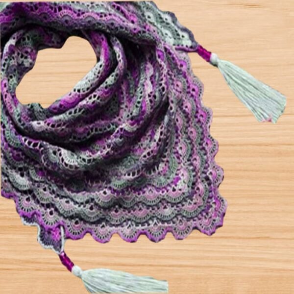 Crochet Triangle Shawl Pattern