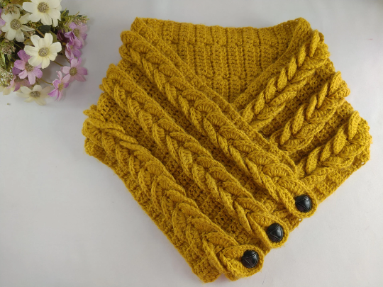 crochet braided scarf pattern