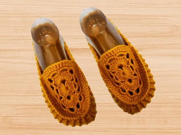 Crochet yellow Shoes Pattern