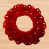 Crochet Red Hair Scrunchie Pattern