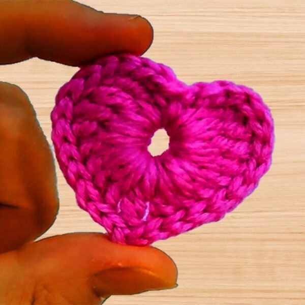 Crochet Pink Heart Pattern