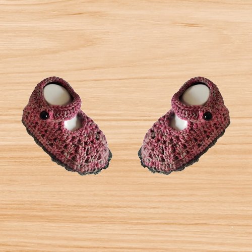 Multicolor Crochet Baby Shoes