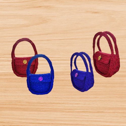 Crochet Red Coin Bag Pattern