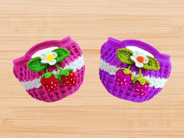 Crochet Bag With strawberry pattern