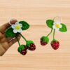 Crochet Strawberry Keychain Pattern