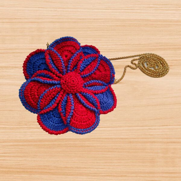 Crochet 3D Blue Bag Pattern