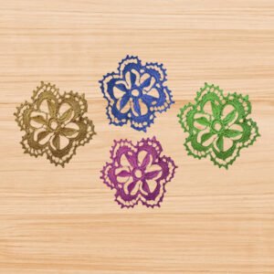 Crochet Beige Round Motif Pattern