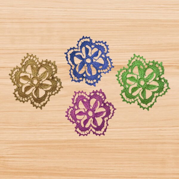 Crochet Beige Round Motif Pattern